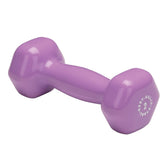 Tools (BSTVD2) Vinyl Dumbbell for Aerobic Training & Physical Therapy, Hand Weights for Women, Hex End Dumbbells, Light Purple, 2lbs, Single